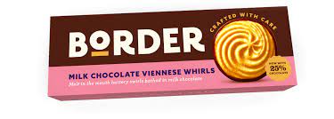 Border milk chocolate viennese whirls