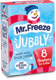 Mr freeze jubbly strawberry fruit juice