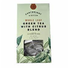 Cartwright & butler green tea with citrus blend whole leaf