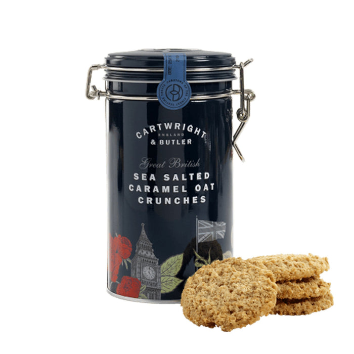 Cartwright and butler sea salted oat crunmle biscuits in tin