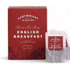 Cartwright & butler english breakfast tea in red carton