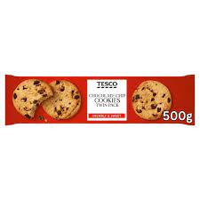 Tesco chocolate chip cookies twinpack