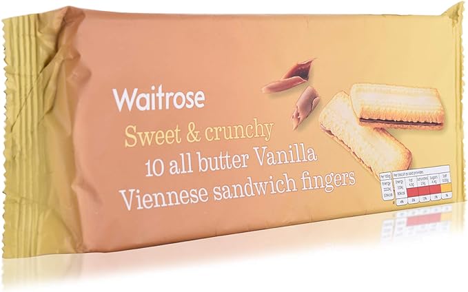 waitrose sweet&crunchy butter vanilla viennese sandwich fingers