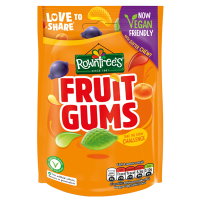 Rowntrees Fruit Gums Sharing Bag