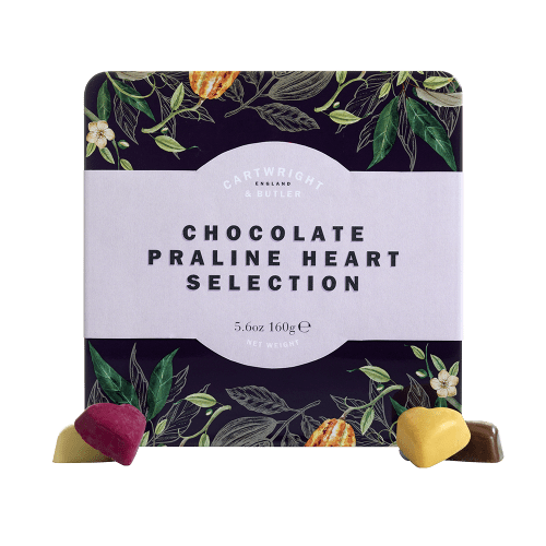 Luxury Chocolate Praline Heart Selection In Tin