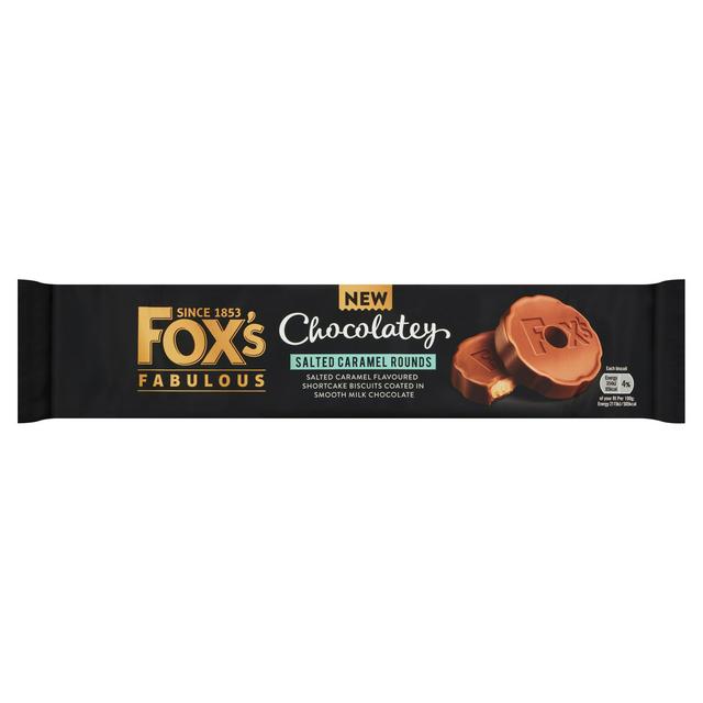 Fox's Chocolatey Salted Caramel Rounds 130g