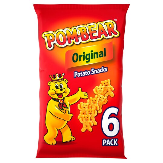 Pom Bear Original Crisps 6 X 13G