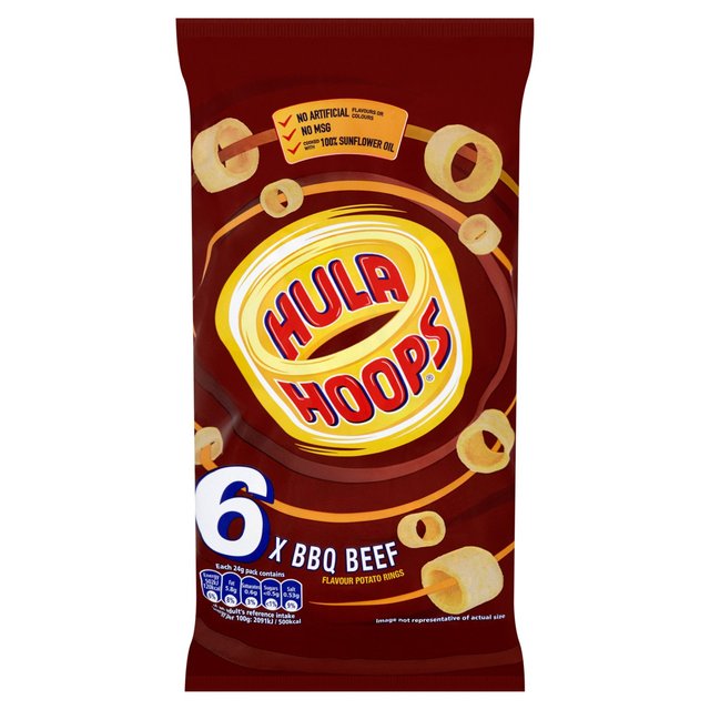 Hula Hoops BBQ Beef Multipack 24g x6