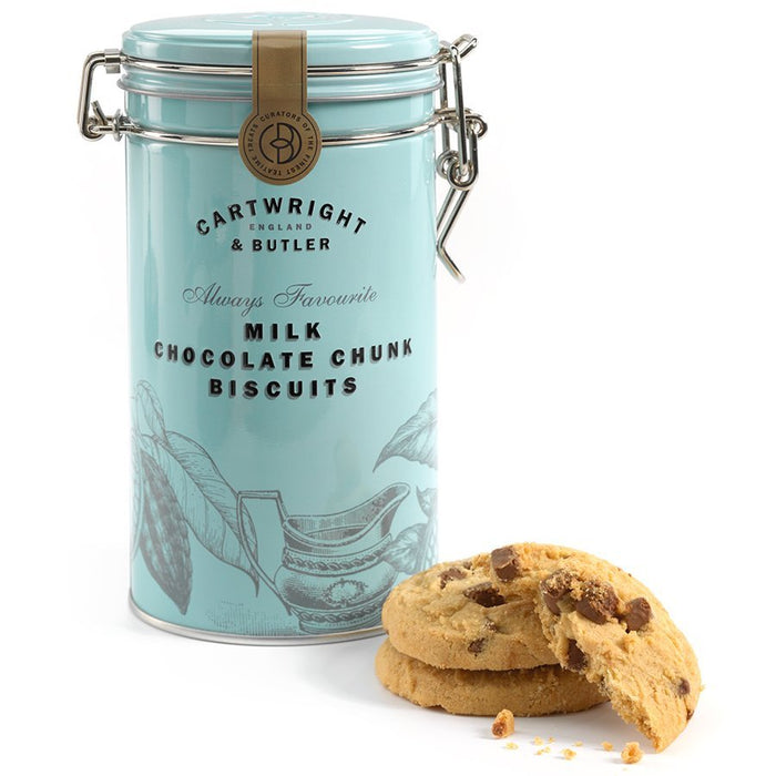 Cartwright & Butler Milk Chocolate Chunk Biscuits in Tin