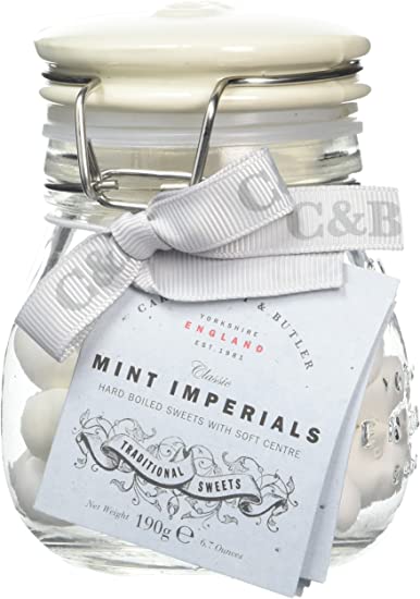 Cartwright & Butler Mint Imperials Sweets in jar