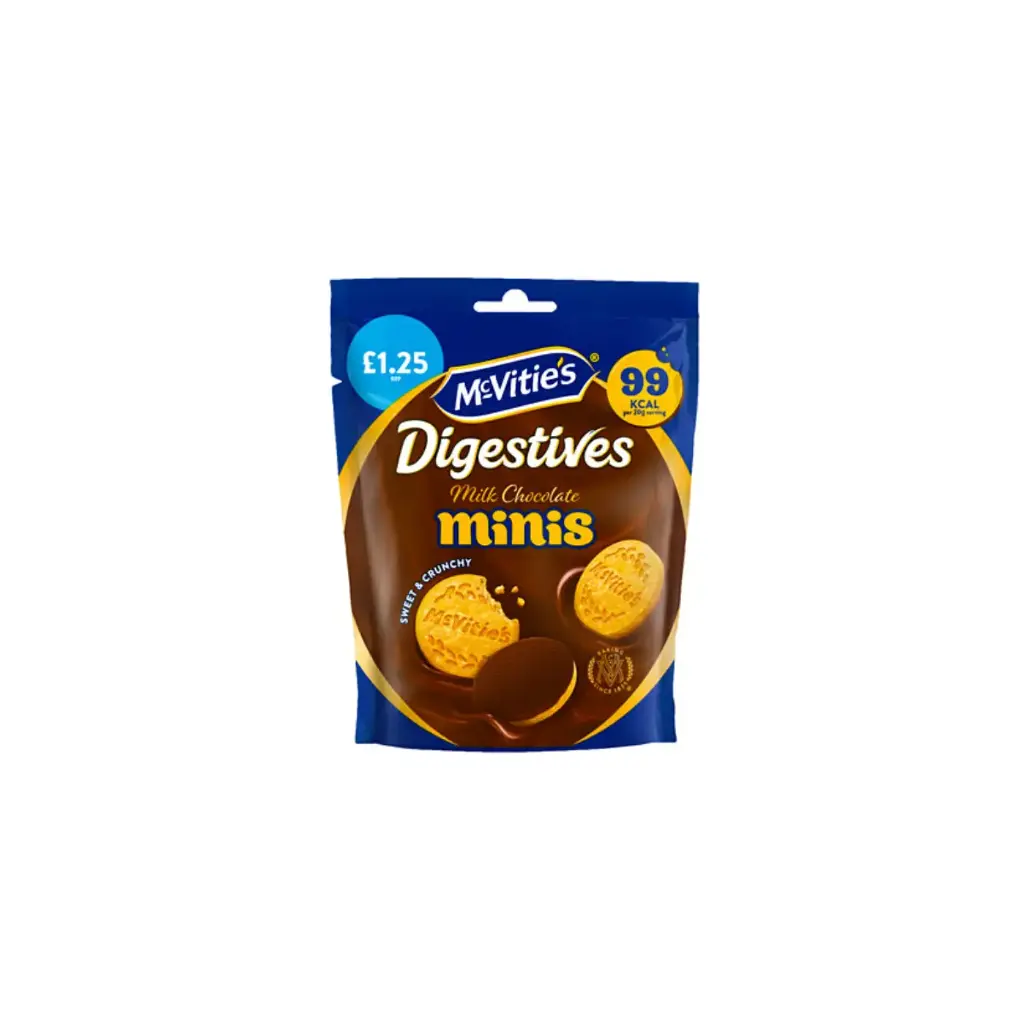 Mcvities Mini Chocolate Digestives Pouch 80G