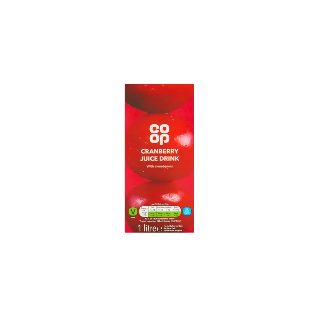 Co-op Cranberry Drink 12x1ltr