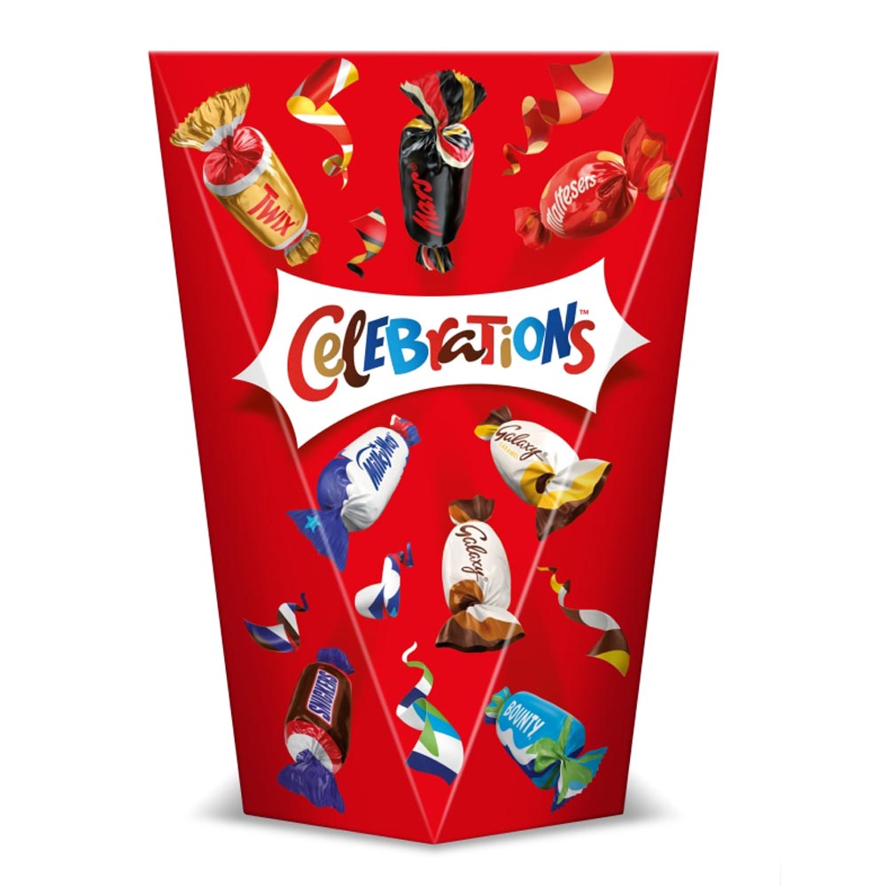 "Celebrations Milk Chocolate Selection Box of Mini Chocolate & Biscuit Bars 185g"