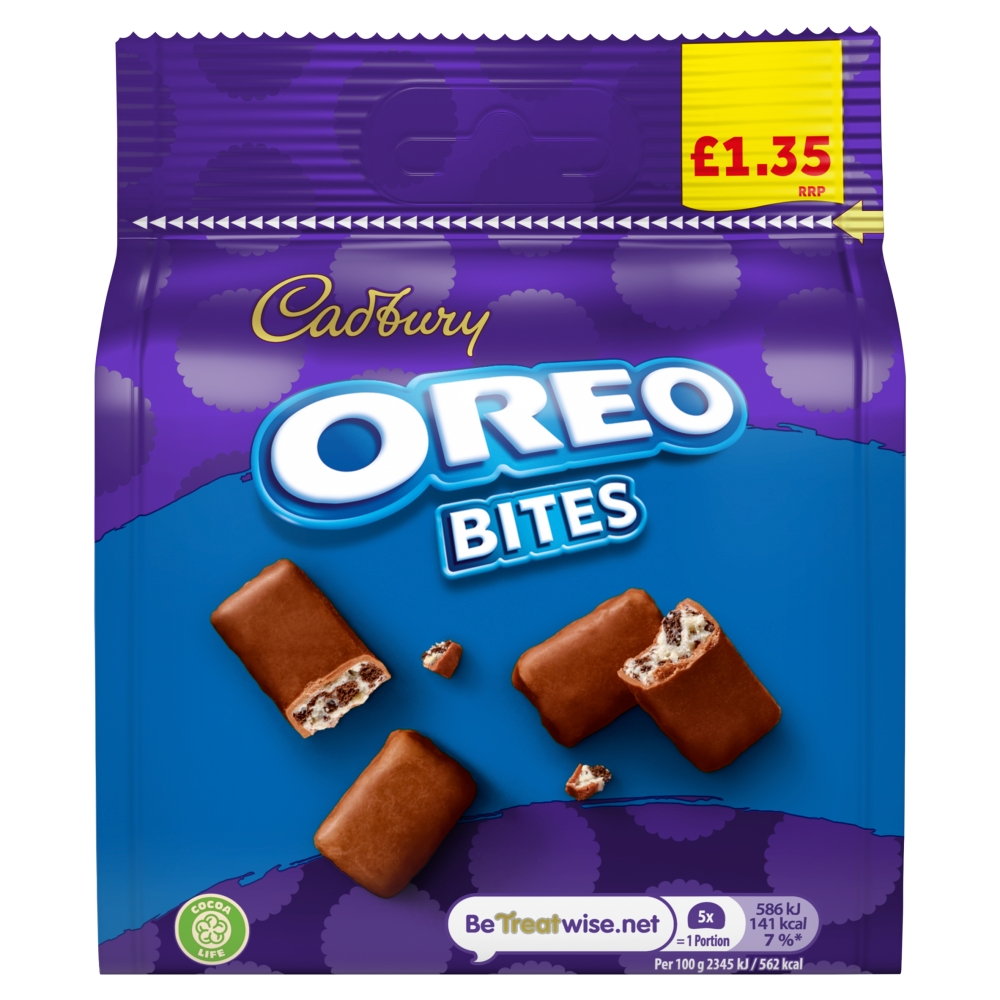 Cadbury Oreo Bites Chocolate Bag PMP 85g