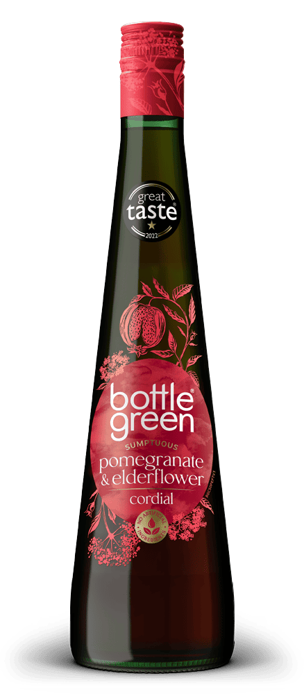 BOTTLE GREEN POMEGRANATE & ELDERFLOWER C 500ML