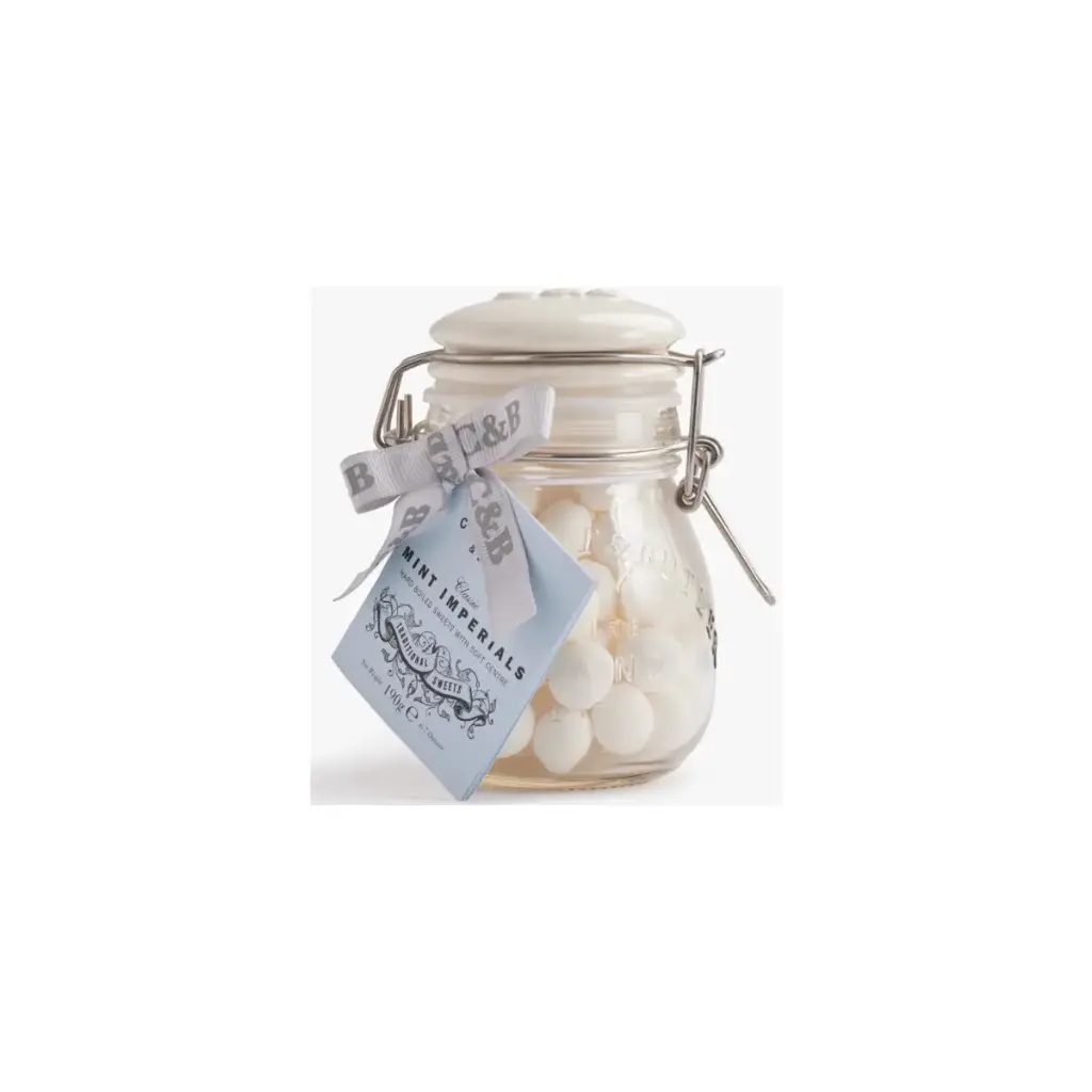 C&B Mint Imperials Sweets in jar 190g