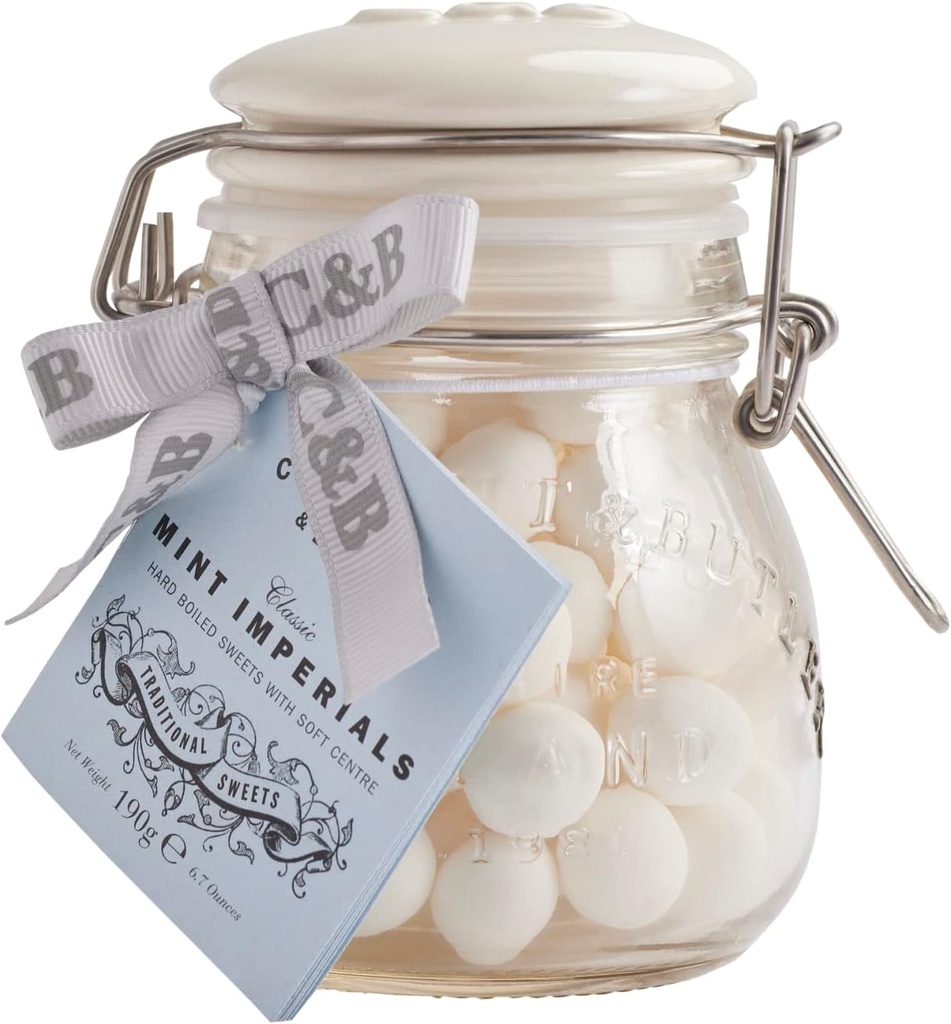 C&B Mint Imperials Sweets in jar 190g