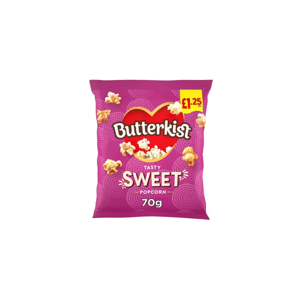 Butterkist Sweet Popcorn Pmã‚Â£1.35 70G 