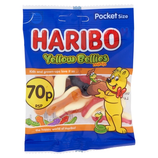 Haribo Yellow Bellies 60G