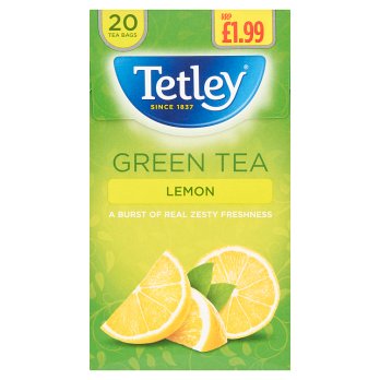 Tetley Green Lemon 20S  40g