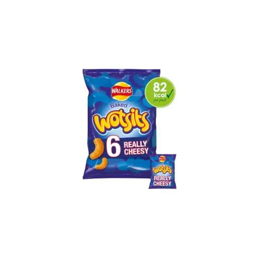 Walkers Wotsits Cheese Multipack Crisps 6X16.5G