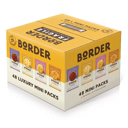 Border Luxury Mini Biscuit Assortment Pack Of 48