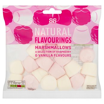 CO OP Natural Flavouring Marshmallows 160g