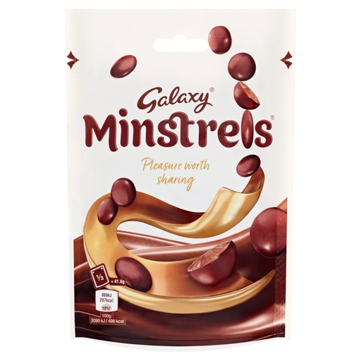 Galaxy Minstrels Milk Chocolate Buttons Pouch Bag 125g